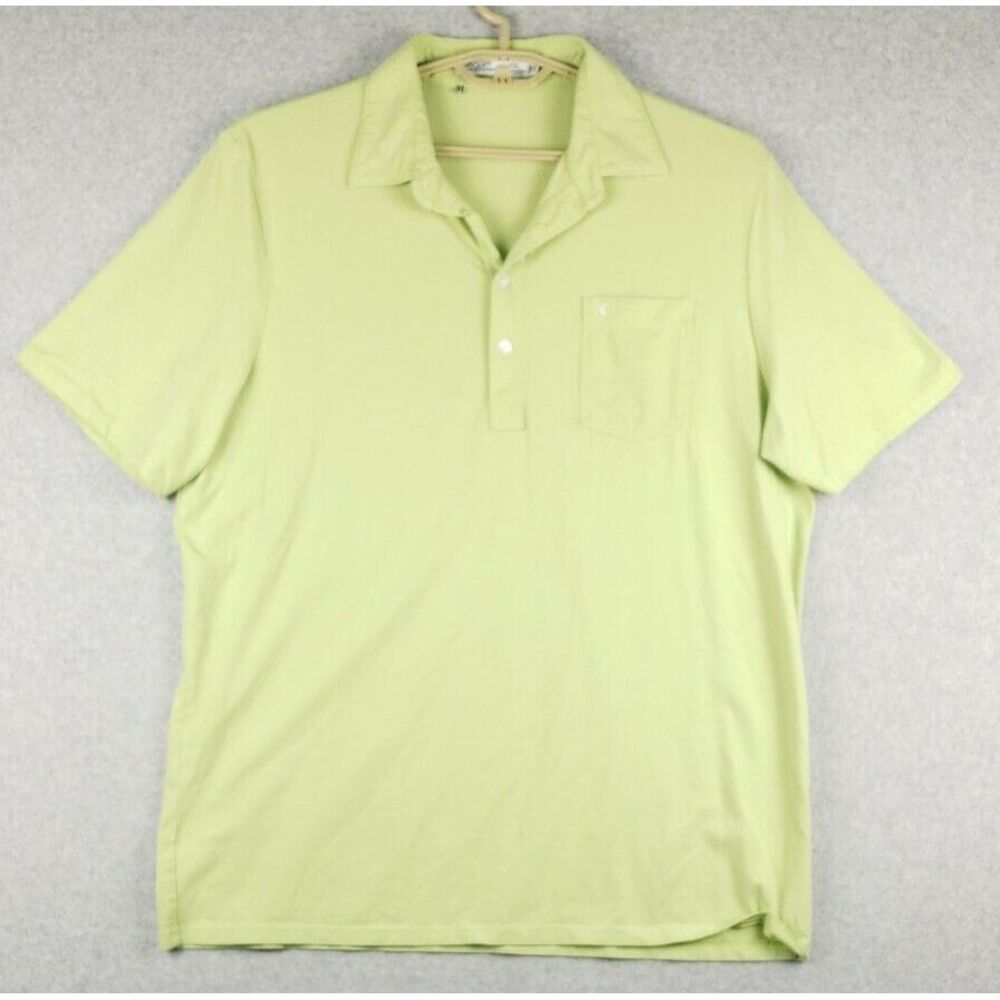 Criquet Mens Polo Shirt Long Sleeve XXL Light‎ Green
